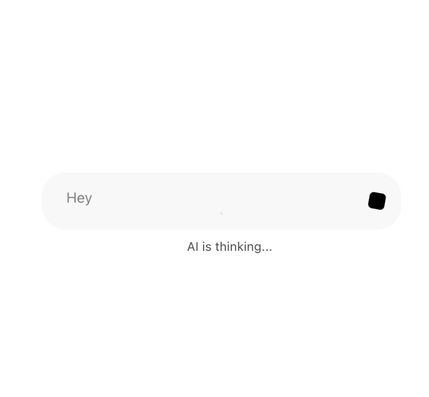 AI Input With Loading